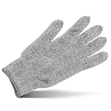 Winco Large Gray A5 Cut Resistant Glove